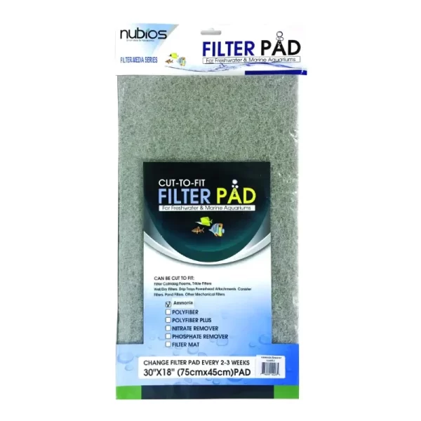 NUBIOS Cut-To-Fit Filter Pad, Ammonia