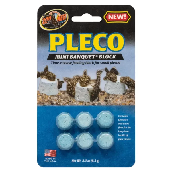 Zoo Med Pleco Mini Banquet Block, 6pk